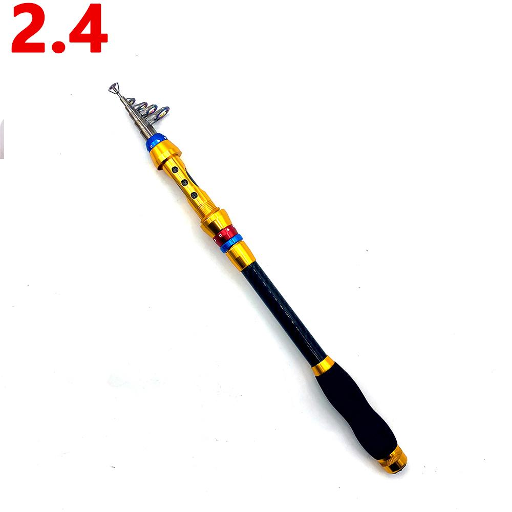 1.8m-3.6m Telescopic spinning rod carbon Fishing Rod Telescopic Fishing Rod Portable Bass Fishing Rods for Trout Carp Fishing Fishing Tackle