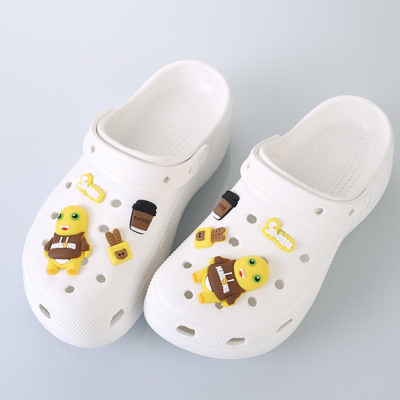 Detachable Cartoon Shoe Charms for Crocs: Cute Plastic Buckle Accessories