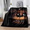 Freddy Bear Flannel Blanket Soft Warm All-Season Throw, Design for Camping, Car Travel, Hiking Sofa, Bed, Office Perfect Gift for Parties