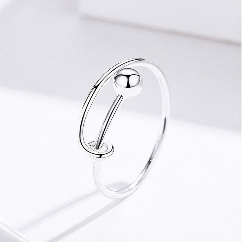 Lindon Klassisk 925 Sterling Sølv Zircon Ring Dame Smykker Bryllup Løfte Party Gift