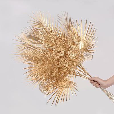 Goldene Künstliche Pflanze Tropisches Palmenblatt Kunstpflanzen Für Heimdekoration Geburtstag Hochzeitsfeier Deko Zubehör