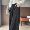 2026 Autumn/Winter Women's High-Waist Woolen Wide-Leg Floor-Length Pants