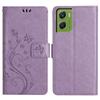 Wallet Case for Moto G06 - Leather/PU, Purple, With Lanyard