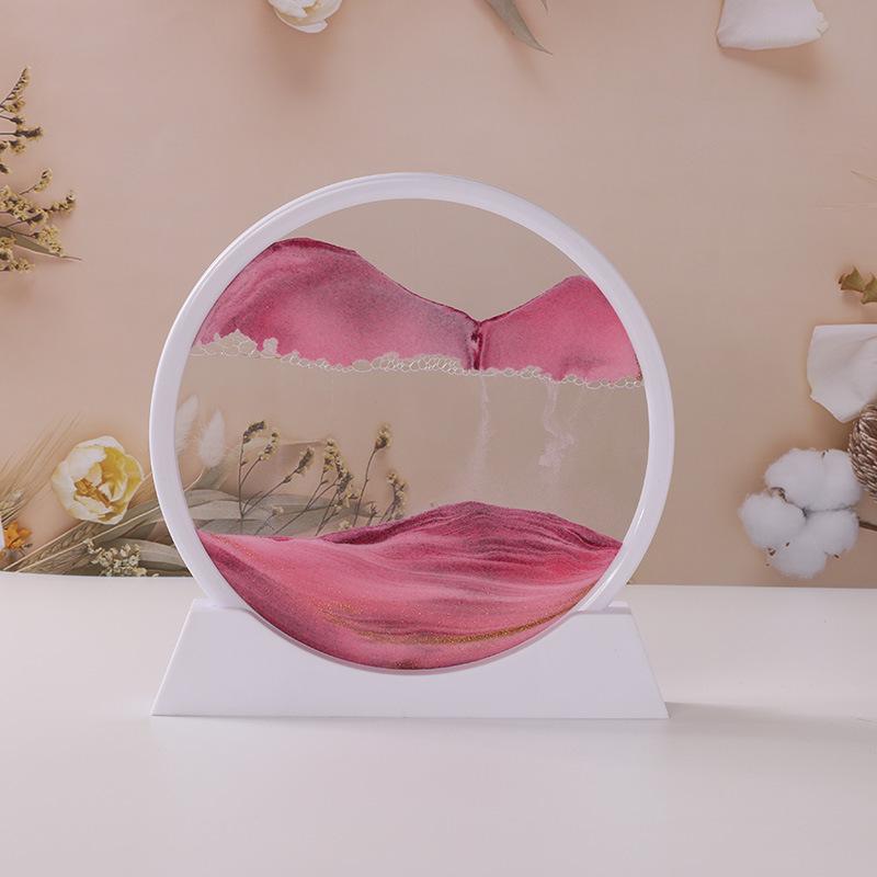 3D Quicksand Hourglass Art: Desktop Living Room Landscape Ornament Gift