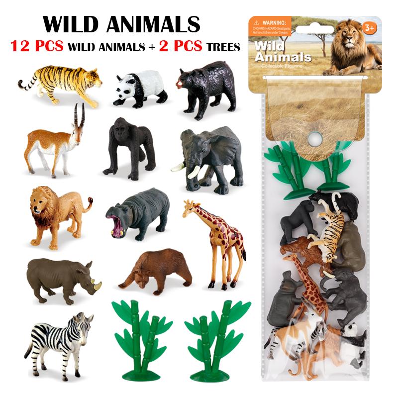 

Simulation Wild Fram Ocean Animals Dinosaurs Insect Pet Dogs Insect Model Action Figures Collection Educational Toy For Kid Gift