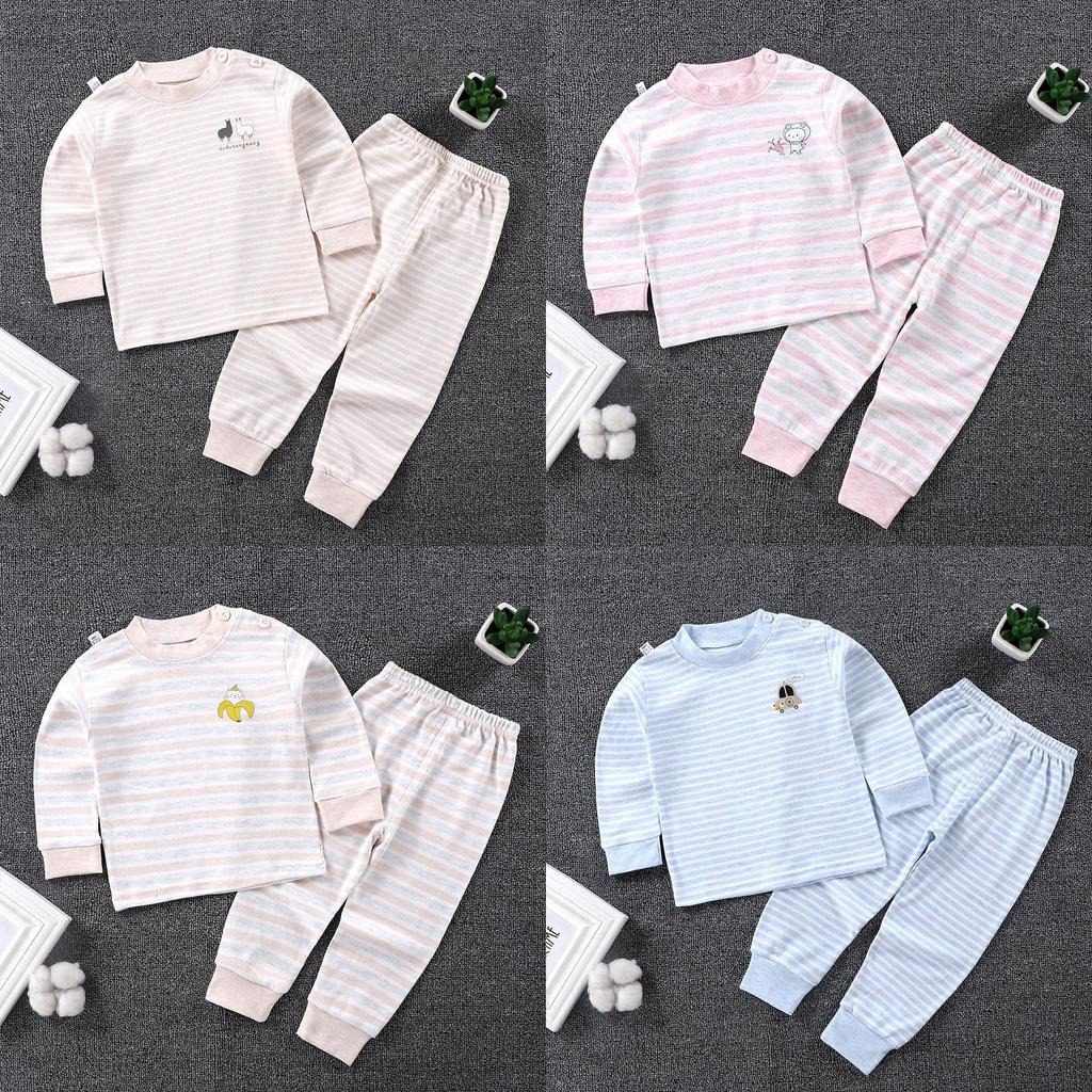 Kids Cotton Baby Clothing Set With Animal Patterns For Winter And Fall Comfort