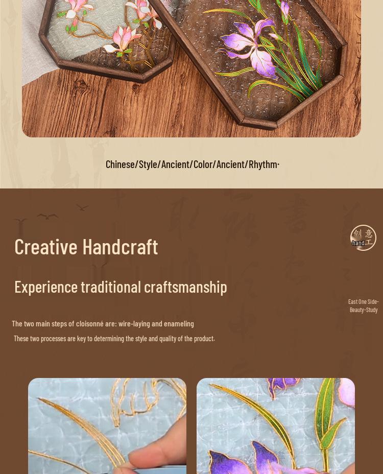 Jingtailan Cloisonné-Emaille Teeschale: Kulturelles handgemachtes DIY-Kit für das Mittherbstfest und Teambuilding