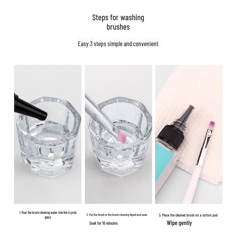 Nail Art 3-in-1 Brush Cleaner, Protector, and Opener for Gel Brushes