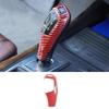 Red Carbon Fiber Gear Shift Knob Trim Central Console 04-10 Fit For BMW 5 Series