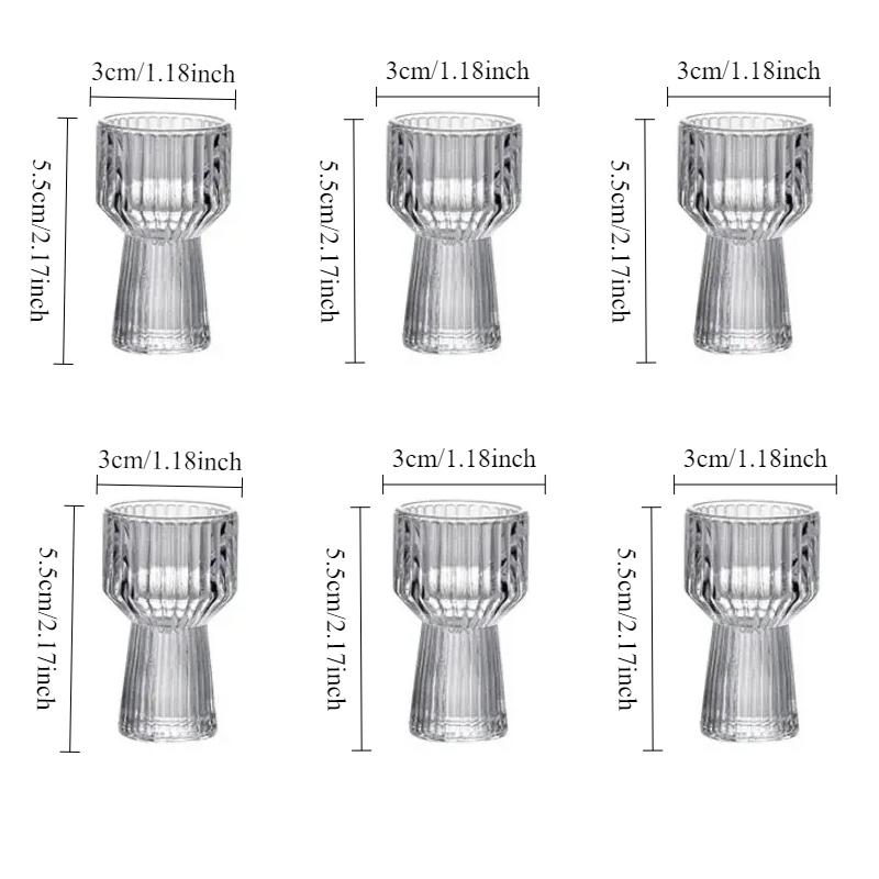 Luxury Whiskey Glass Drinkware Small Wine Glass Multiple Style Transparent Cocktail Glass Vodka Glass Simple High End Baijiu Cup