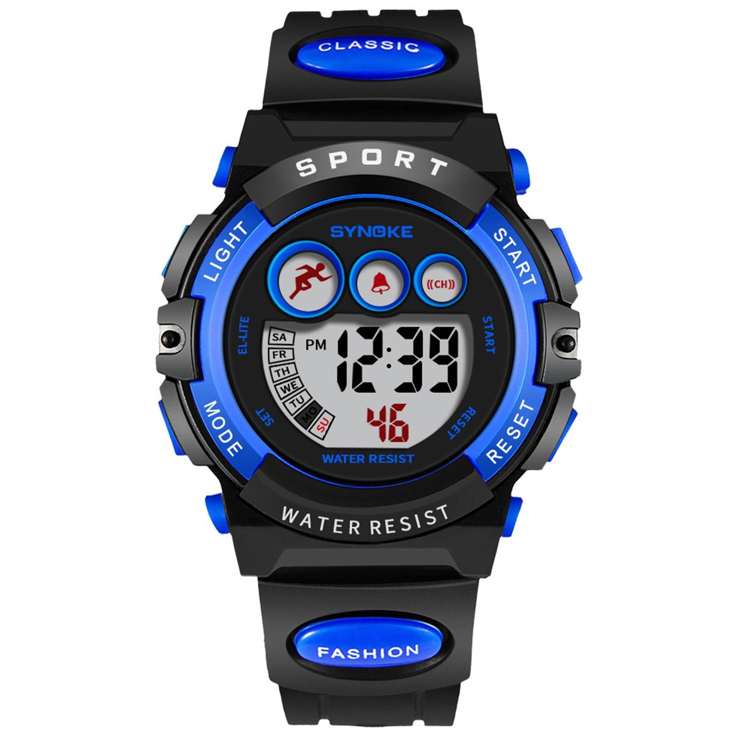 Kids Digital Electronic Watch Children Boys Girls Sports LED Watches One Size