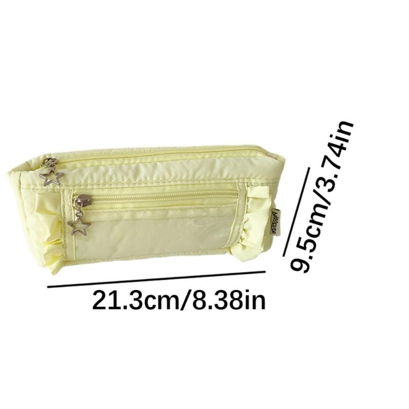Pencil Pouches Makeup Bag School Office Stationeries Supply Bag Pen Box Pencil Case For Kids Students Desktop Organizers