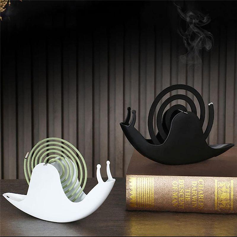 M-Modern-2 PCS Mosquito Spiral Holder Mosquito Coil Container Portable, Snail Shape, For Home And Office