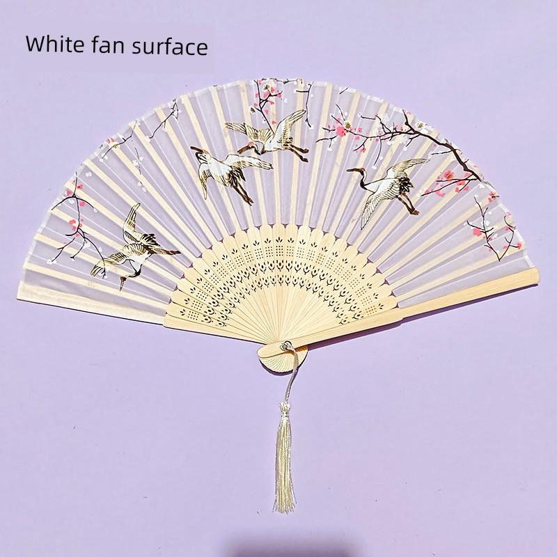 Traditional Folding Fan for Summer, Portable Folding Fan for Hanfu Dance, Qipao Show, New Chinese Style, Portable Gift Bamboo Fan