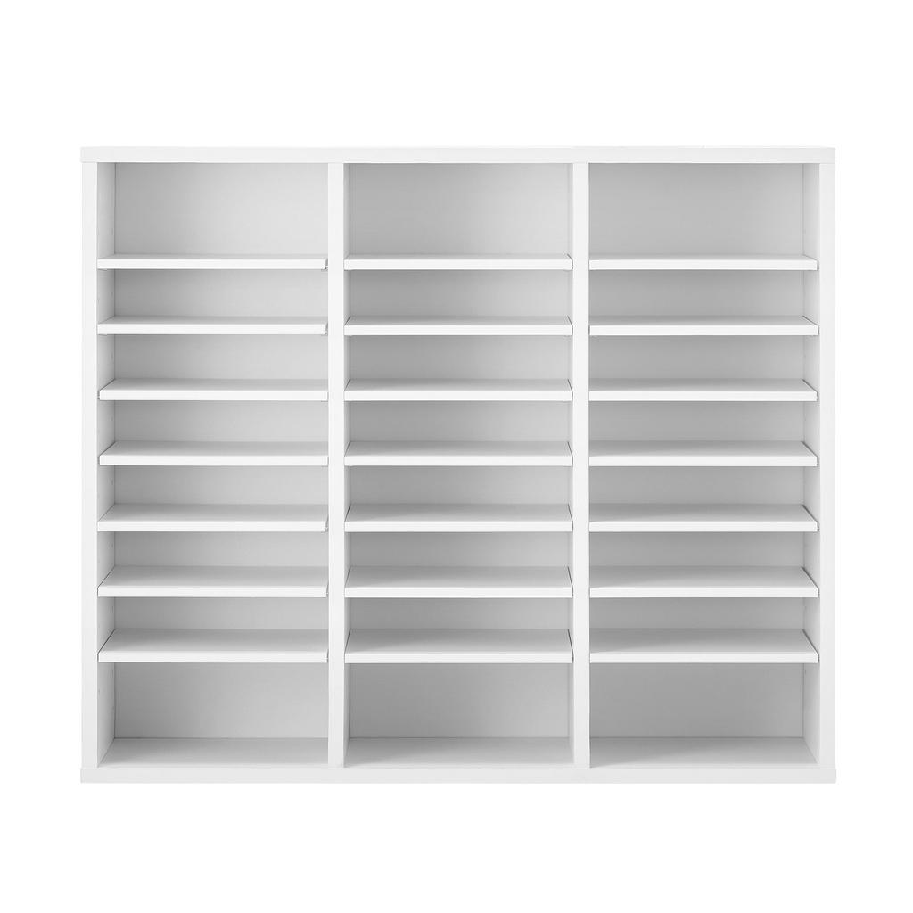 VEVOR Literature Organizer, 24 Compartments Office Mailbox with Adjustable Shelves