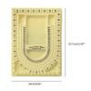 U Shaped Necklace Beading Jewelry Organizer Jewelry Making Tray Tool Yellow