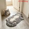 British Shorthair Cat Rug Suitable for Bedroom,  Chubby British Shorthair, Hand Washable Suitable For, Room Decor, Gift for Cat Lovers