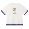 MQD Boy's Color-Block Cuff Cotton T-Shirt