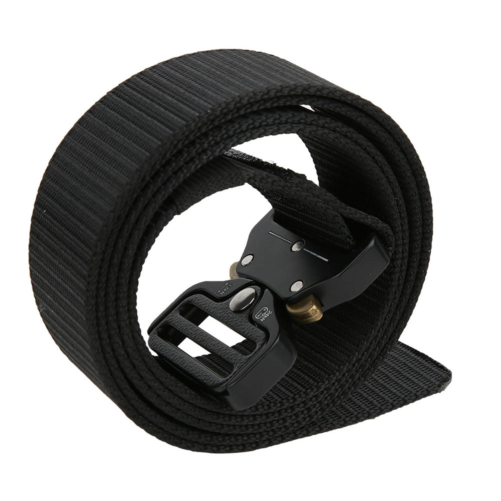 

Нейлоновый уличный многофункциональный спасательный спусковой военный поясной ремень повышенной прочности(черный )