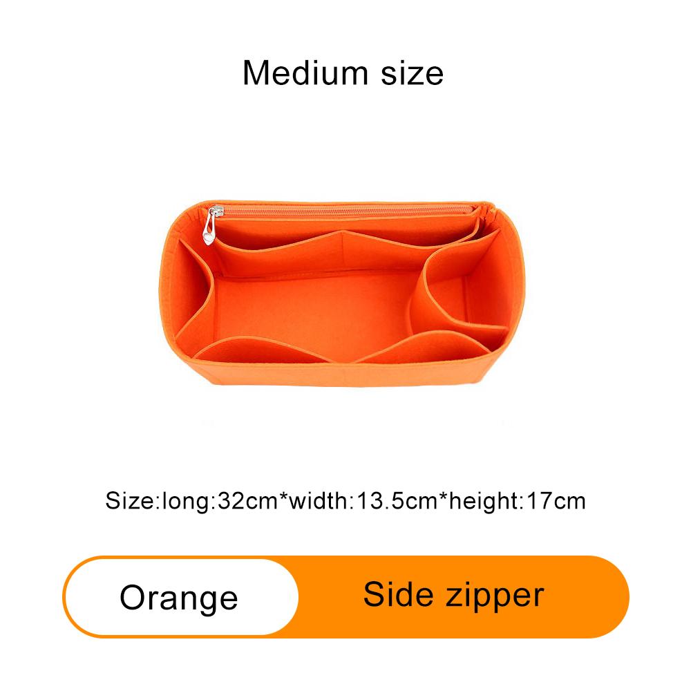 Felt Insert Bag Cosmetic Organizer Insert For Goyard Tote,Makeup Bags With Zipper, Inner Pouch Fit Luxury Handbags for Women