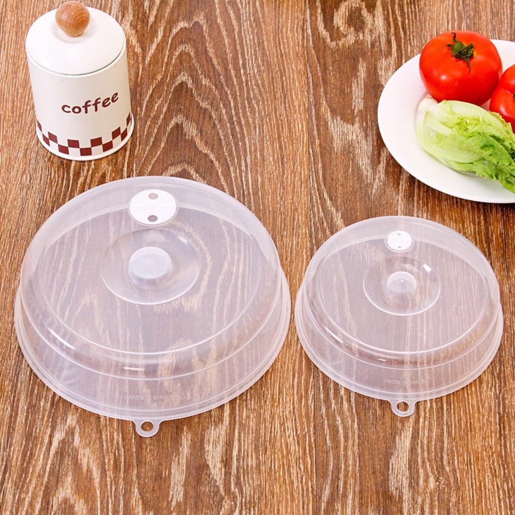 2pcsMicrowave Dish Cover Refrigerator Microwave Transparent Splash-proof Food Oven Cover Lid Cold & Heat Resistant Kitchen Tools