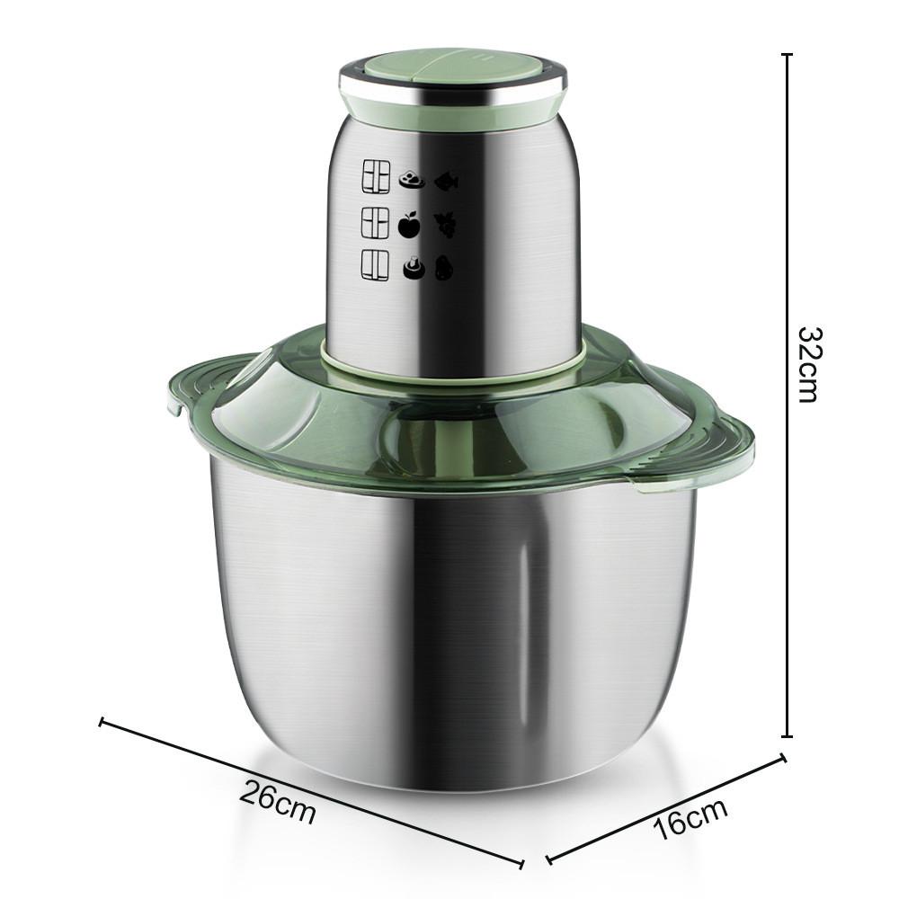 500W Household Adjustable Electric Meat Grinder 5L Large Capacity Blender Stainless Steel Food Processor