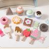 Wooden Dessert Shelf ThreeTier Pretend Accessible Front Tea Party Play Set for