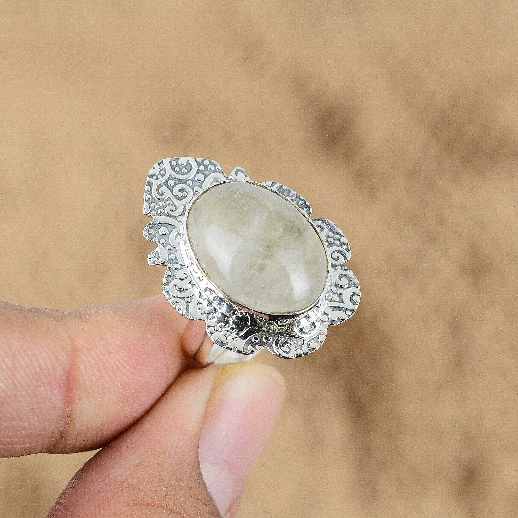 

Mothers day Sale Sterling Silver Natural Golden Rutile Multi Stone Daughter Ring Yes