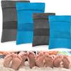 Pink Sand Remover Bag with Brush for Beach & Camping