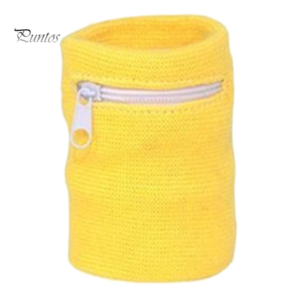 Puntos 1Pc Carteira Bolsa Envoltório de Pulso Bandagem Suporte Zíper Correndo Pulseira Esportiva