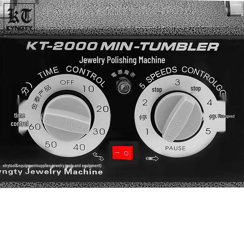 KT-2000 Jintai Drum Polisher: Gold & Silver Jewelry Cleaning & Polishing Machine