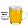 ZISIZ 500ml Handmade Glass Beer Mug