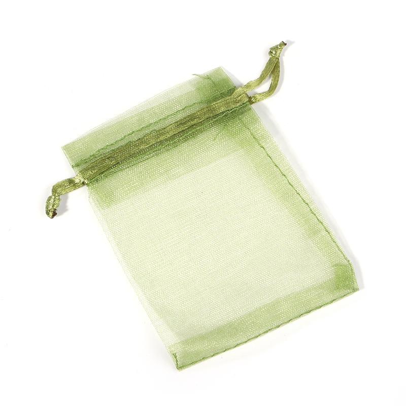 10pcs Adjustable Organza Bags 7x9cm Jewelry Packaging Bags Wedding Birthday Drawstring Pouches Christmas Gift Bags
