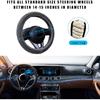 Augeny Fuzzy Car Steering Wheel Cover, Anti-Slip Soft Plush Steering Wheel Protector, 15 Inch Elastic Wheel Covers, Universal Vehicle Interior Winter