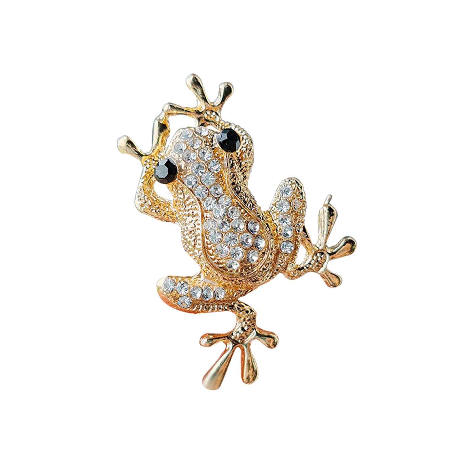 

Брошь Животное Сверкающие Кристальные Лягушки Элегантная Декорация Стразами Ювелирное Изделие Подарок Для Женщин Аксессуары Для Платья Пальто 7