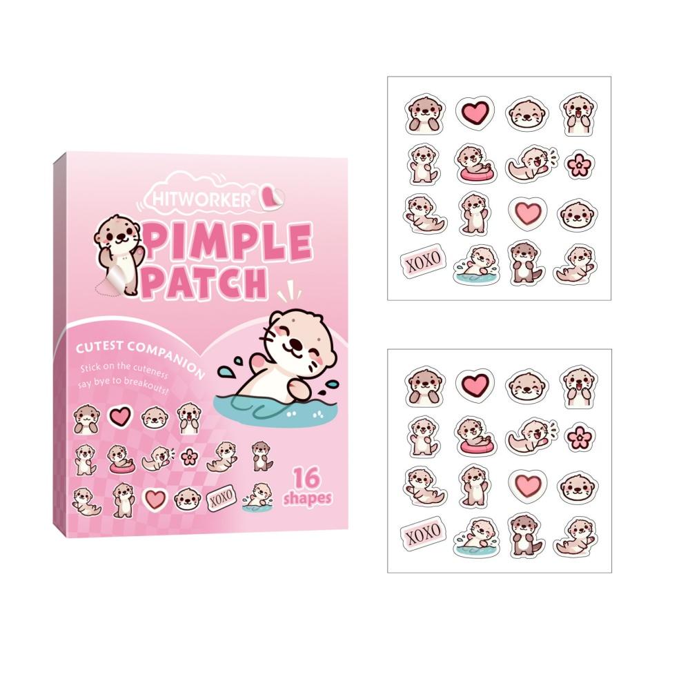 

Hydrogel patch -32/48/64 pieces, hypoallergenic, waterproof, nonalcoholic skin sticker Cute otter design for both men and women
