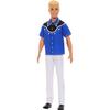 Barbie Ken Fashionista Königsblau Hemdkleid Verkleidungs-Puppe Puppenhaus Rollenspiel Barbie-Puppe Ab 3 Jahren HRH25