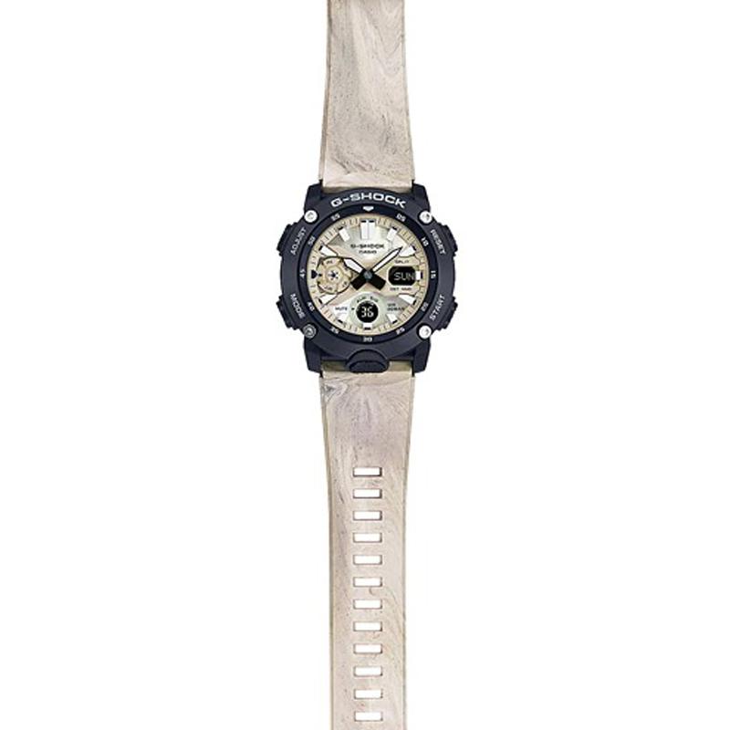 Casio G-SHOCK Series Carbon Core Three Needles Three Eyes Unicorn Contrast Color Dual Display Multi-Scale Waterproof Electronic GA-2000WM-1APRD