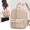 Chessboard embossed backpack large capacity women's backpack