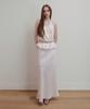 Aobteu Balloon Detail Satin Skirt - White