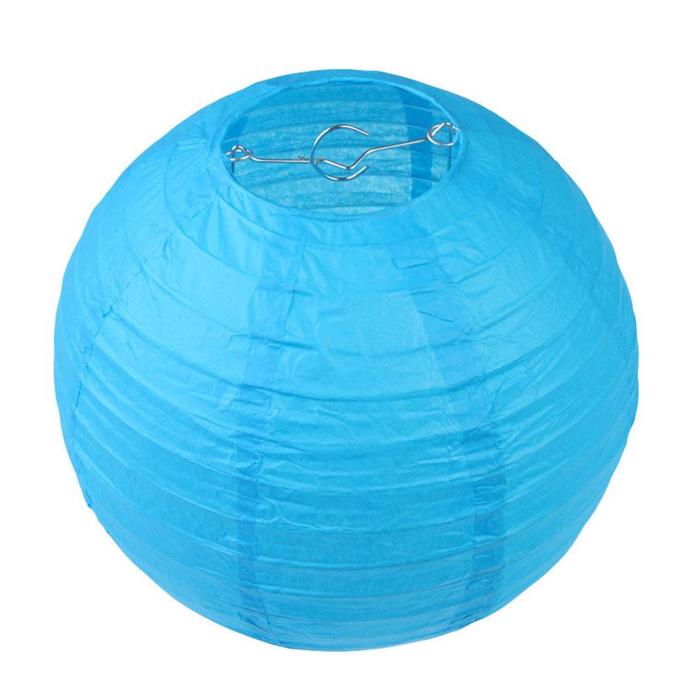 

4-дюймовые бумажные фонарики-лампы, складные бумажные шары, лампа для свадебной вечеринки (синий)