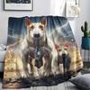 1Pc LightningPuppy Print Flannel Blanket, High quality Comfortable for All Seasons, Home Decor, Warmth and Comfort, Perfect for Christmas Gifts