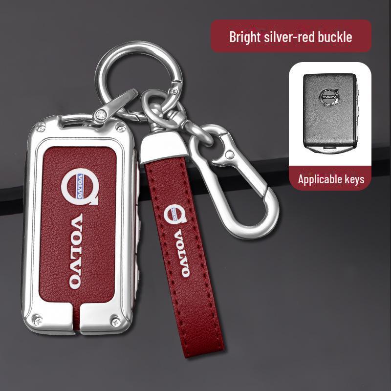 Volvo Key Cover for XC60 & S90: Car Accessories Shell for XC90, XC40, S60L - Buckle Bag Included