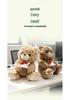 Cute Sleepy Doll Teddy Bear Holding Cake - Plush Toy Gift for Friends