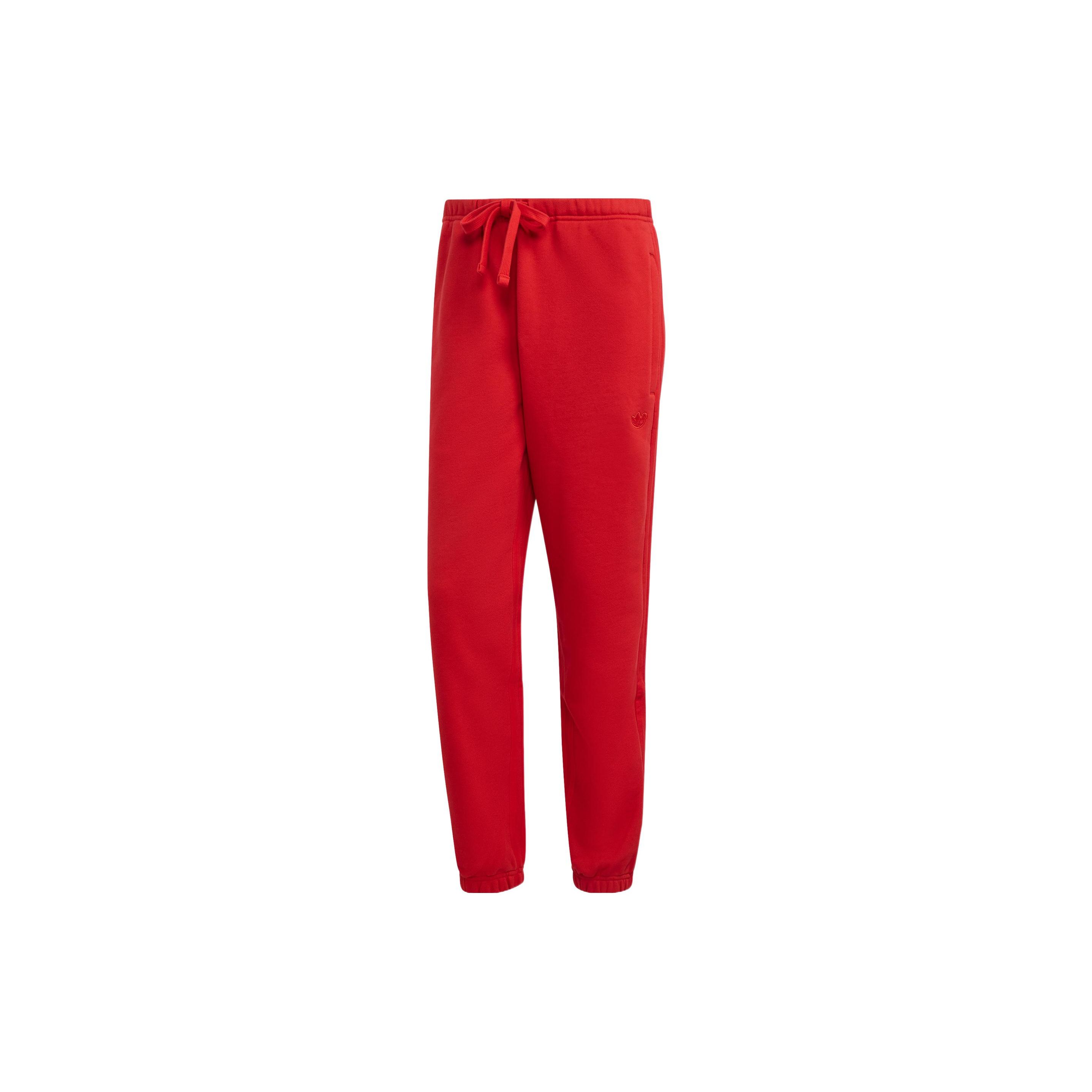 

Adidas Originals Blue Version Series Solid Color Cuffed Casual Sports Pants Men Bottoms Red IA2448 S