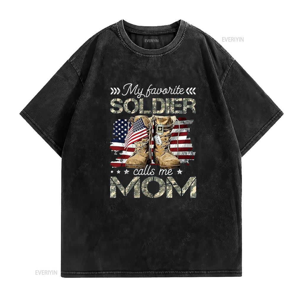 Soldier Mom Army Graduation Womens T Shirt Black 3X Large vintage Washed Versatile graphic designer clothes fashion Comfortable