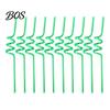 Creative Plastic Straws 10PCS Spiral Straws, Colorful Twisted Translucent Drinking Food-Grade And Cold Drink PETG Reusable Party Accessories