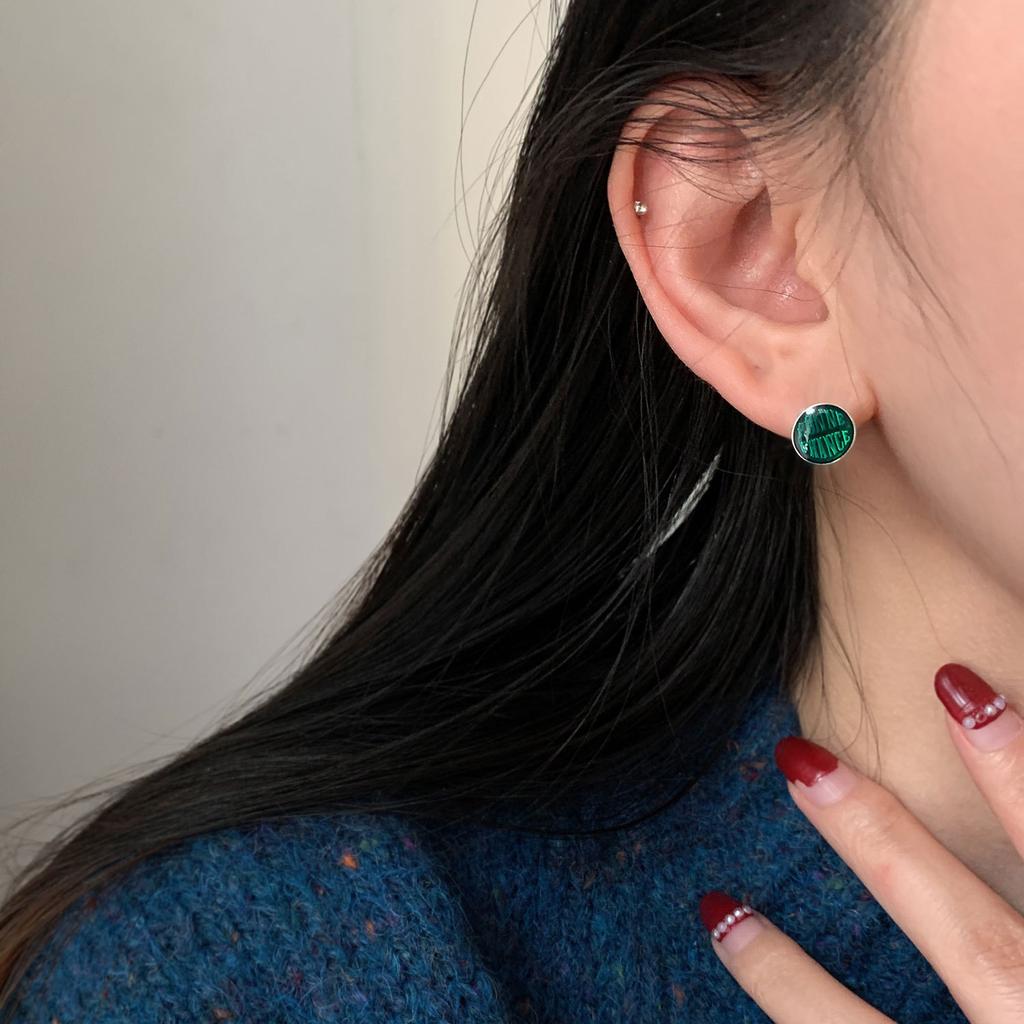 Buy S925 Sterling Silver Drop Glaze Lucky Brand Earrings Female