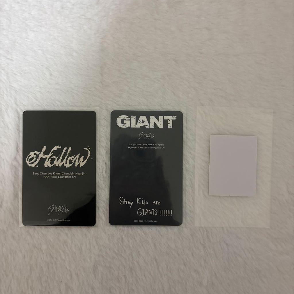 [USED] straykids GIANT First Press B Hollow Regular Edition Han Trading Card