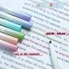 12-Pack Gradient Color Chisel Tip Fluorescent Pens for School Office Supplies Highlighting And Notetaking